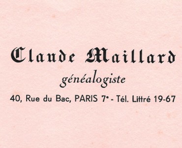 Buvard Claude Maillard