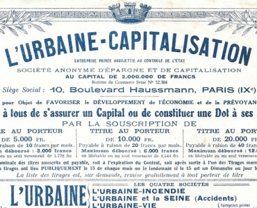 Buvard L'Urbaine-Capitalisation