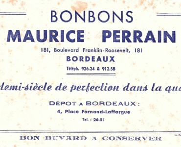 Buvard Bonbons Maurice Perrain