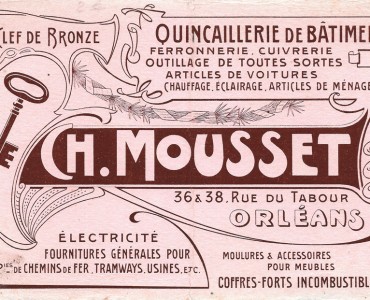 Buvard Quincaillerie Ch Mousset